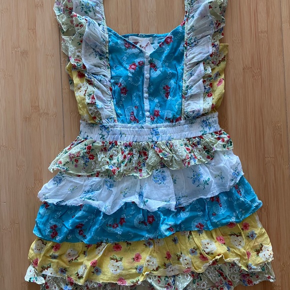 LoveShackFancy Phyllis Tiered Mini Dress M - Picture 12 of 12